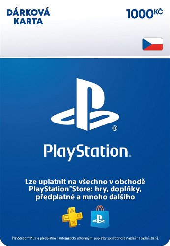 PlayStation Store - Dárková karta (kredit) 1 000 Kč (CZ)