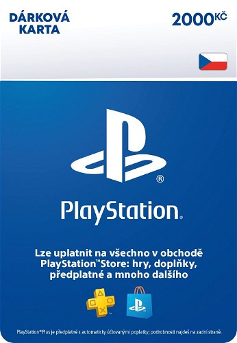 PlayStation Store - Dárková karta (kredit) 2000 Kč (CZ)
